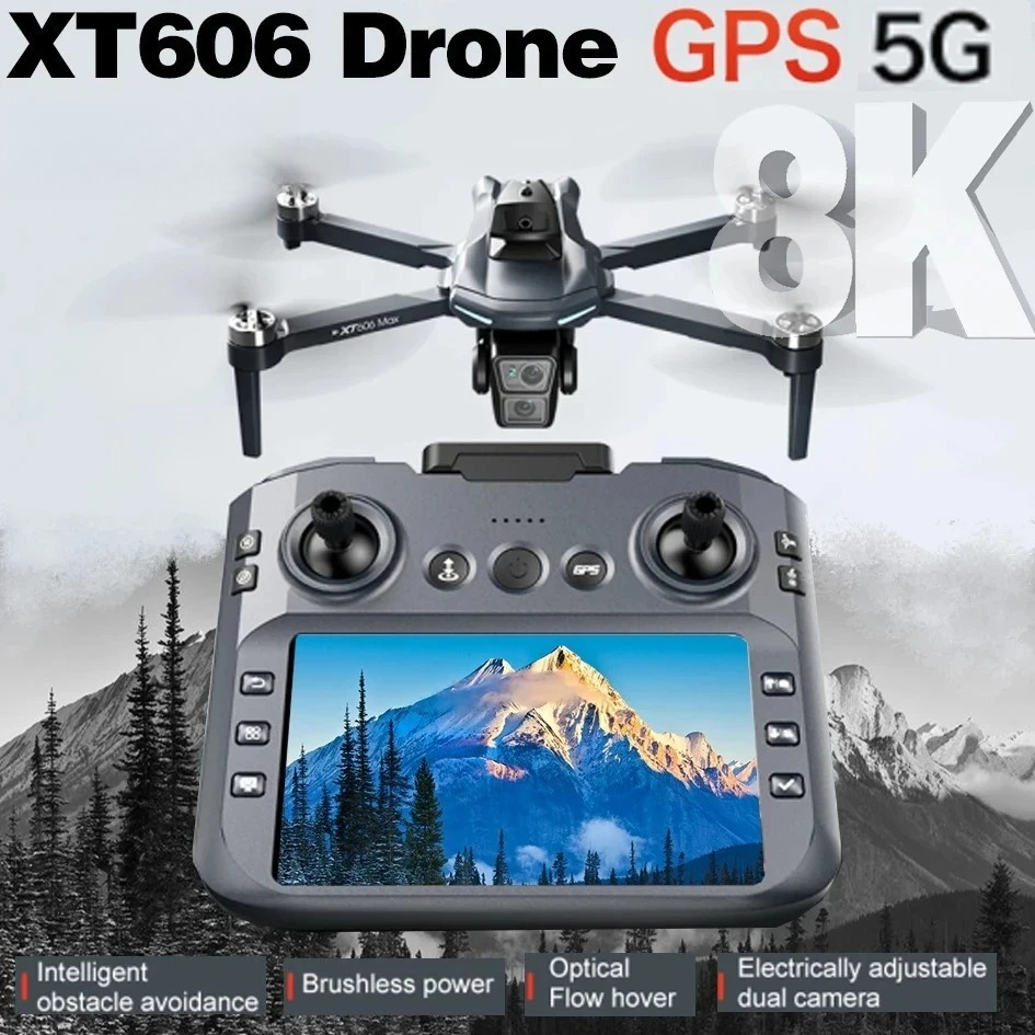 Drone Gps Mount - Orijinal XT606 Drone Profesyonel 8K HD