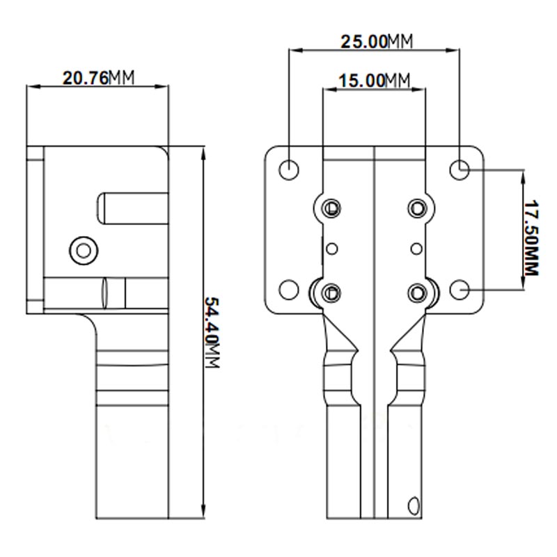 Drone Landing Gear - 2 adet 25g Mini Metal solucan