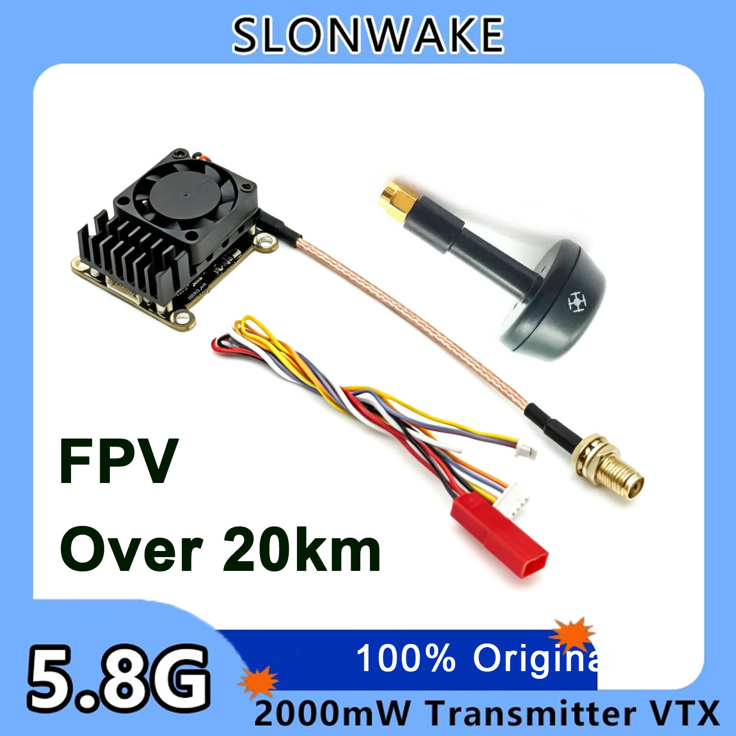 Drone Frame - Yeni yükseltme 5.8Ghz 2W ayarlanabilir FPV