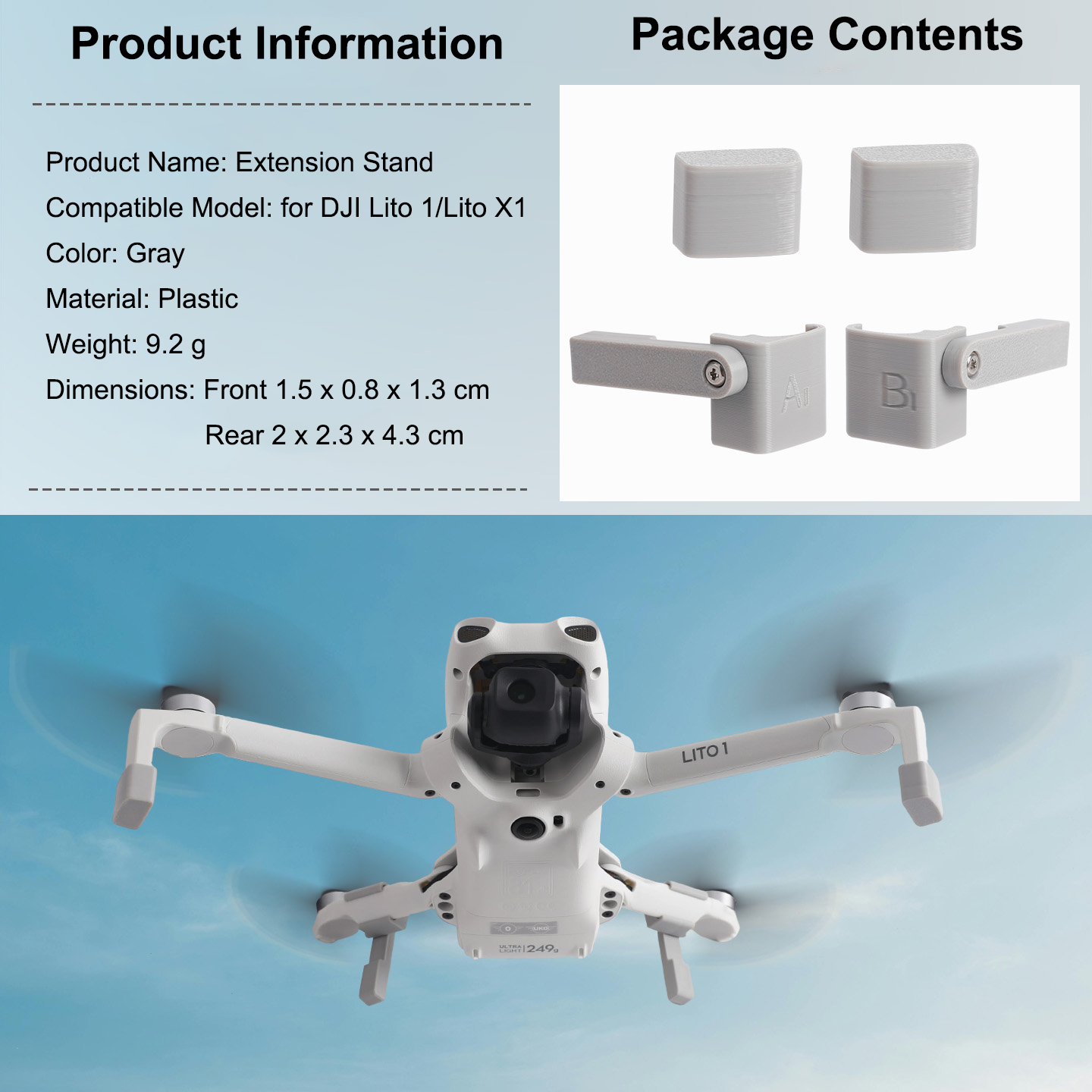 DJI LITO 1 LITO X1 Drone için  - Drone Landing Gear incelemesi ve fiyatı