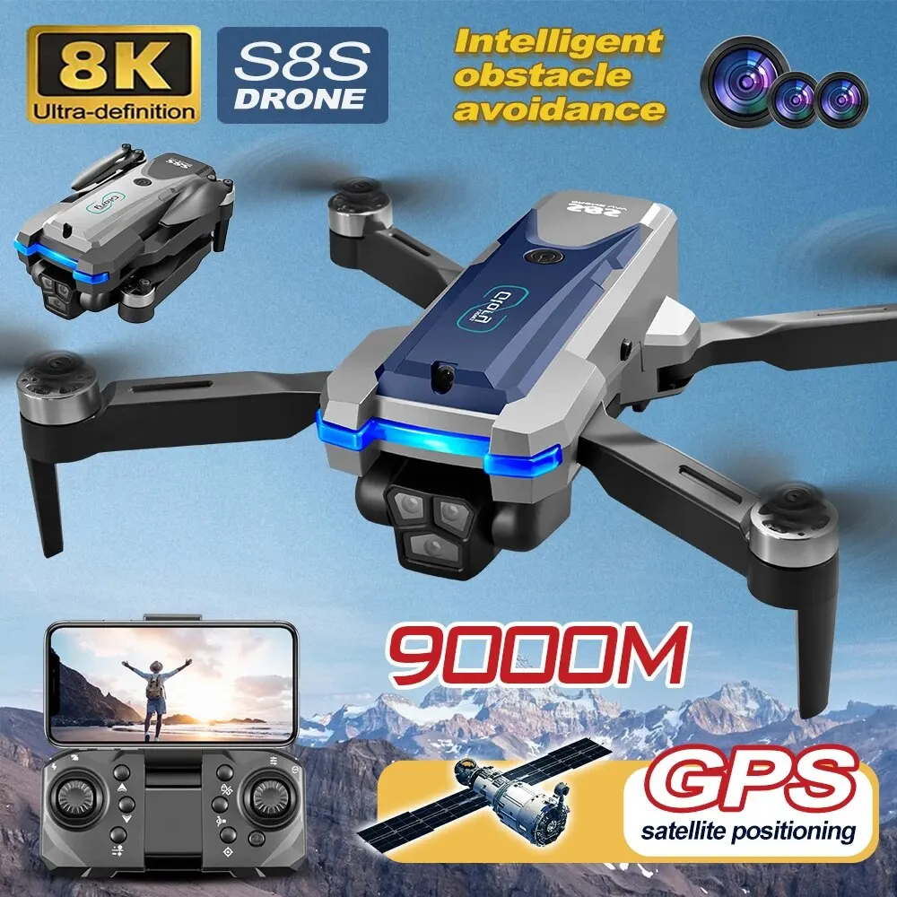 S8S GPS Drone 5G Wifi 8K HD çi - Drone Gps Module incelemesi ve fiyatı